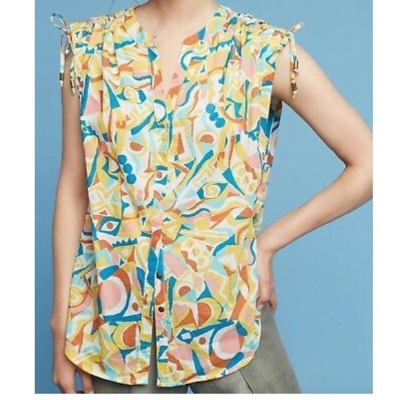 𝅺ANTHROPOLOGIE (Danielle Kroll) Brooklynite Top - Picture 3 of 9